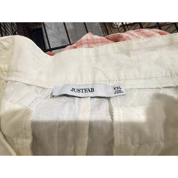 Just Fab Linen Shorts Size XXL - Picture 4 of 5